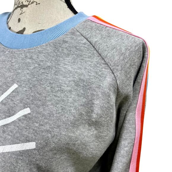 ACL Fest Camp Collection Crop Sweatshirt Rainbow Trim Size Medium - Picture 6 of 9